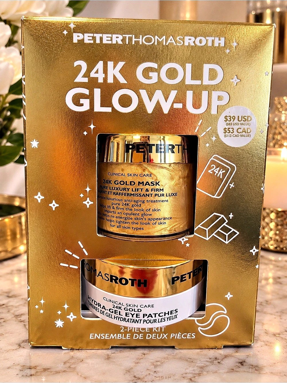 Peter Thomas Roth 24K Gold Glow-Up 2-Piece Kit 2-Piece Skincare Kit